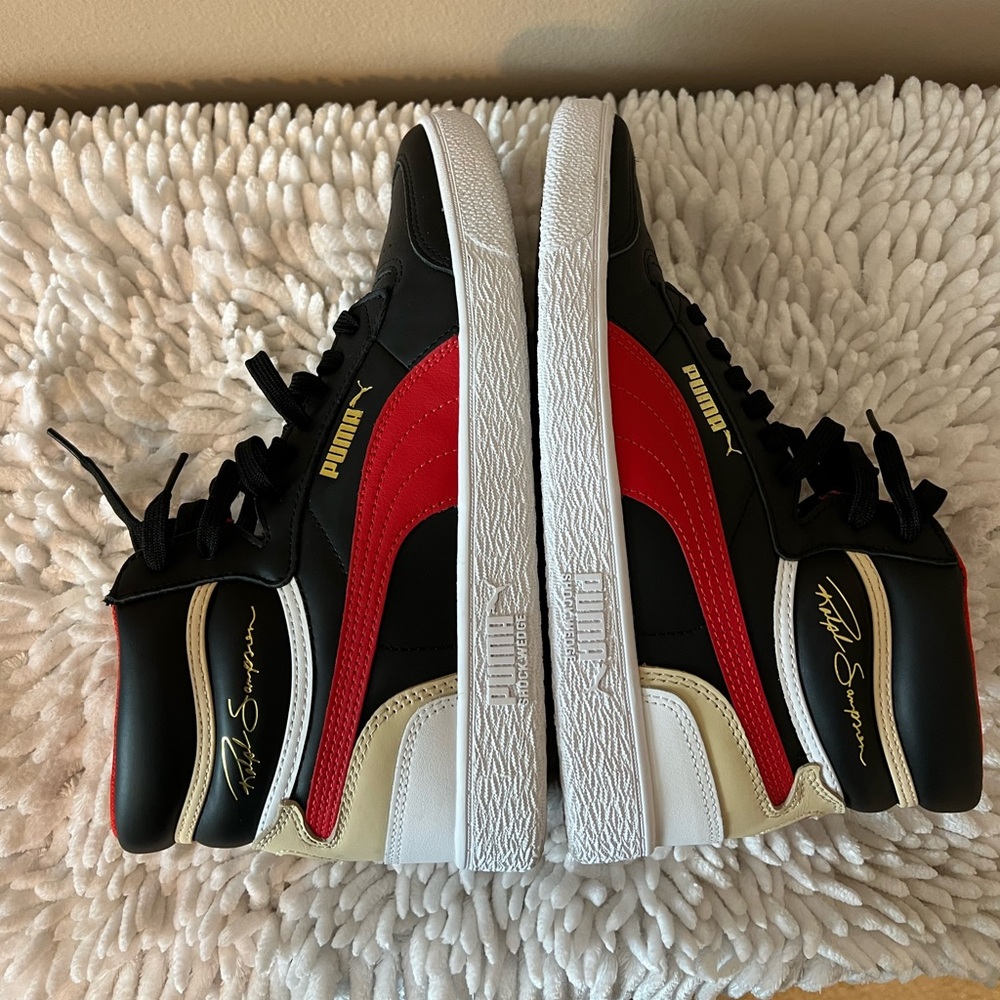 PUMA Ralph Sampson Mid Black High Risk Red - Picture 6 of 13